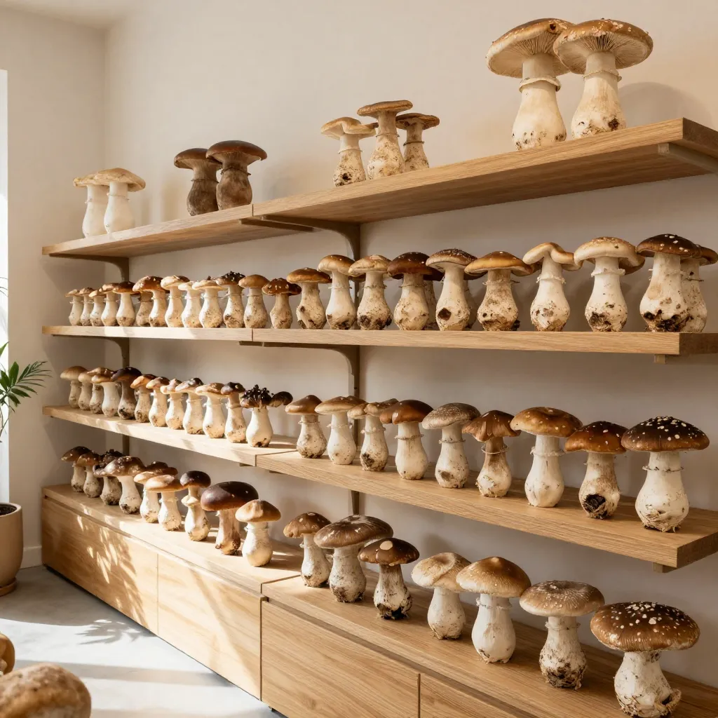 Oyster mushroom grow kit with fresh mushrooms